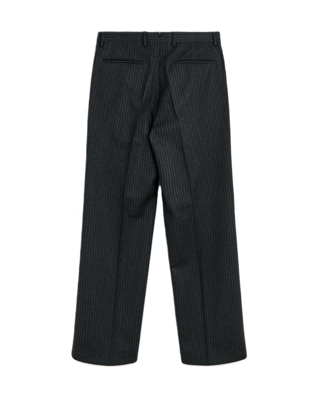 sunflower Gray Bridge Striped Trousers for men