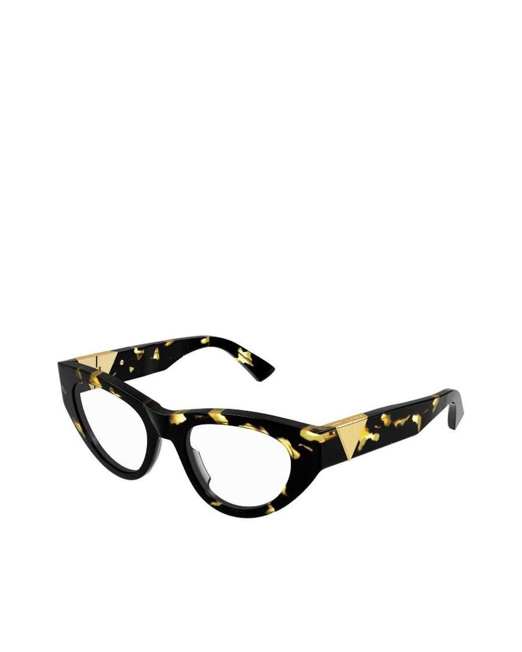 Bottega Veneta White Eyewear Cat-Eye Frame Glasses