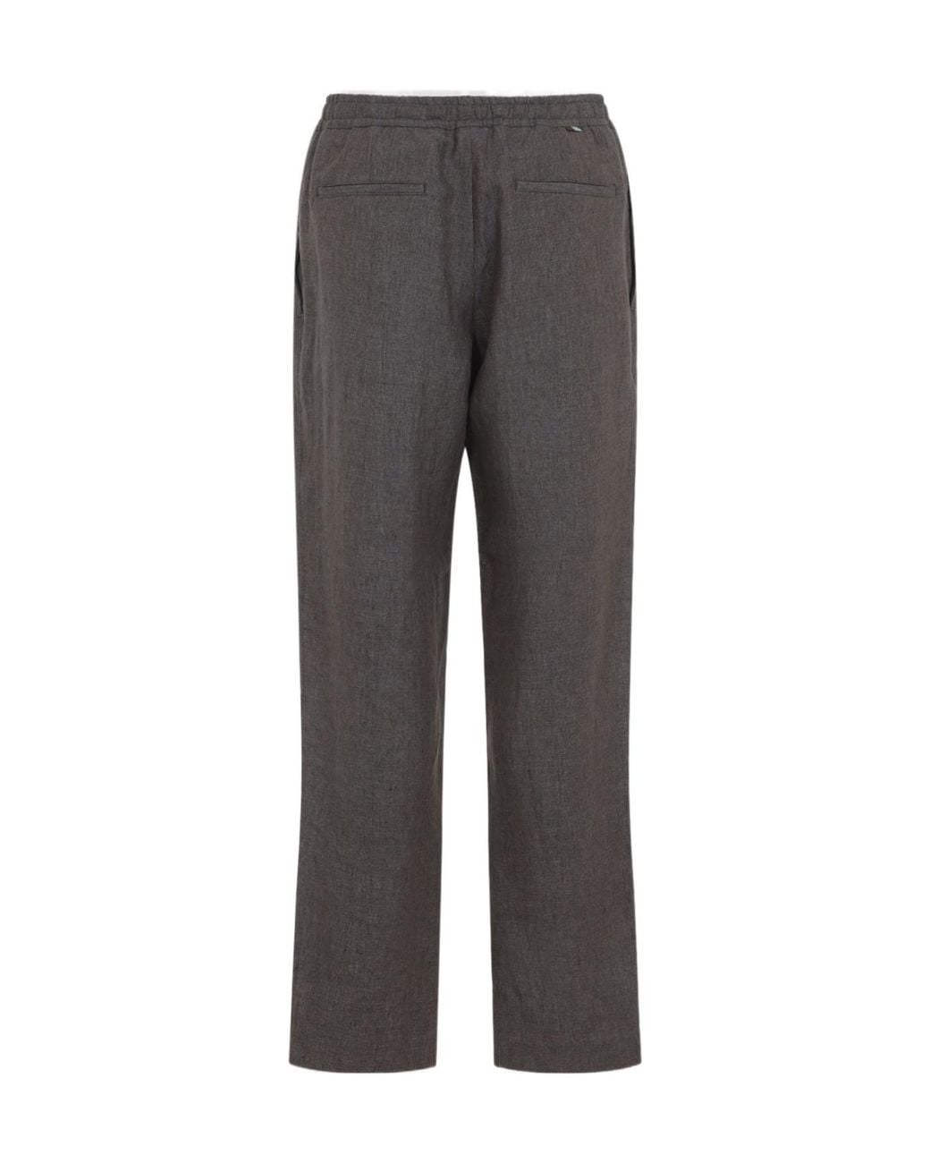 Canali Gray Drawstring Trousers for men