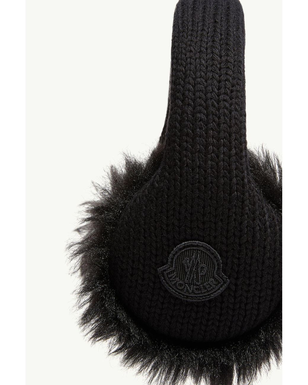 Moncler Black Wool Earmuffs