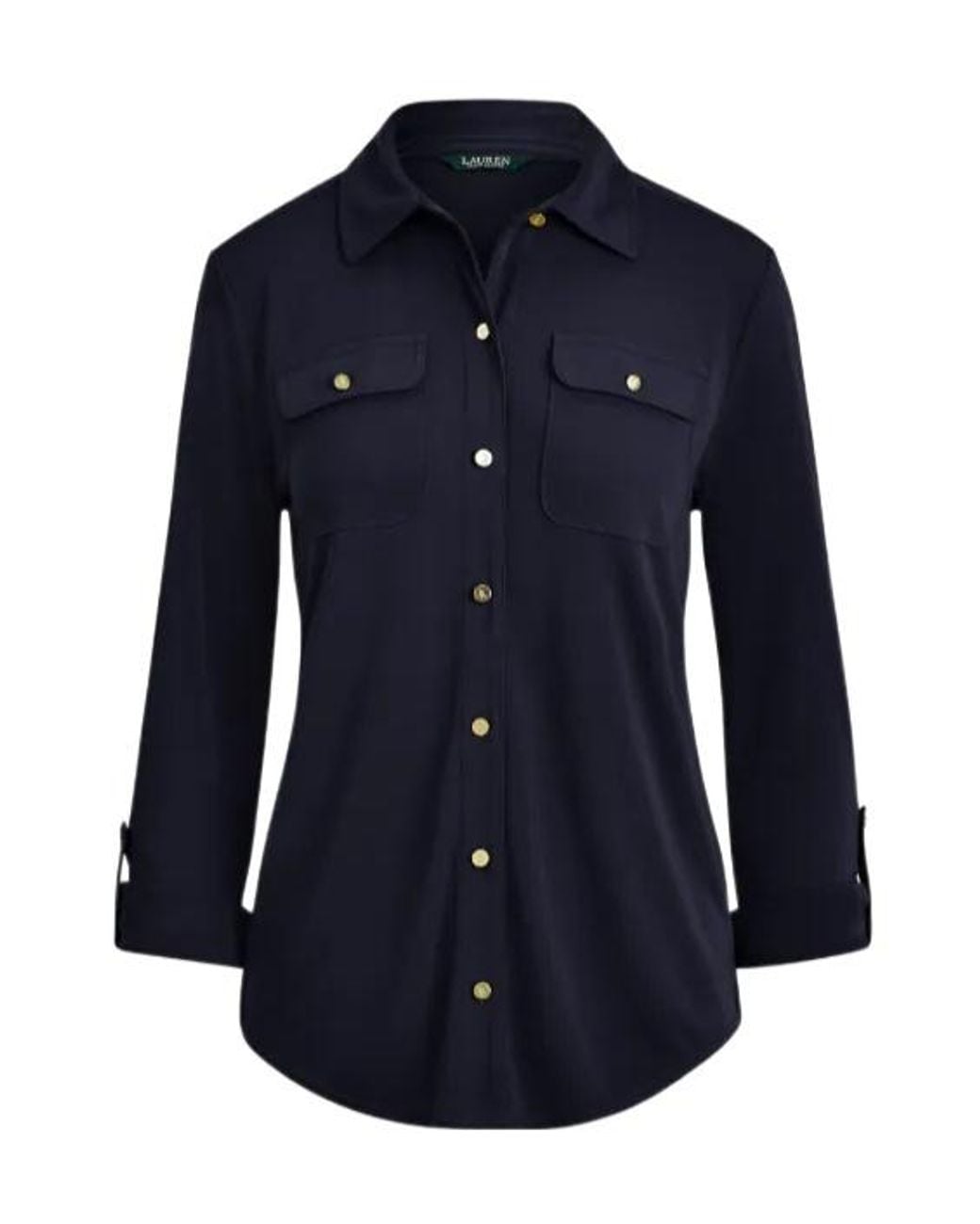 Ralph Lauren Blue Buttoned Pocket Shirt