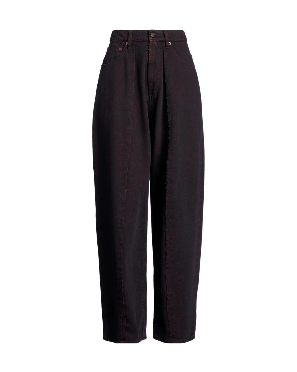 MM6 by Maison Margiela Blue Solid Color Denim Trousers