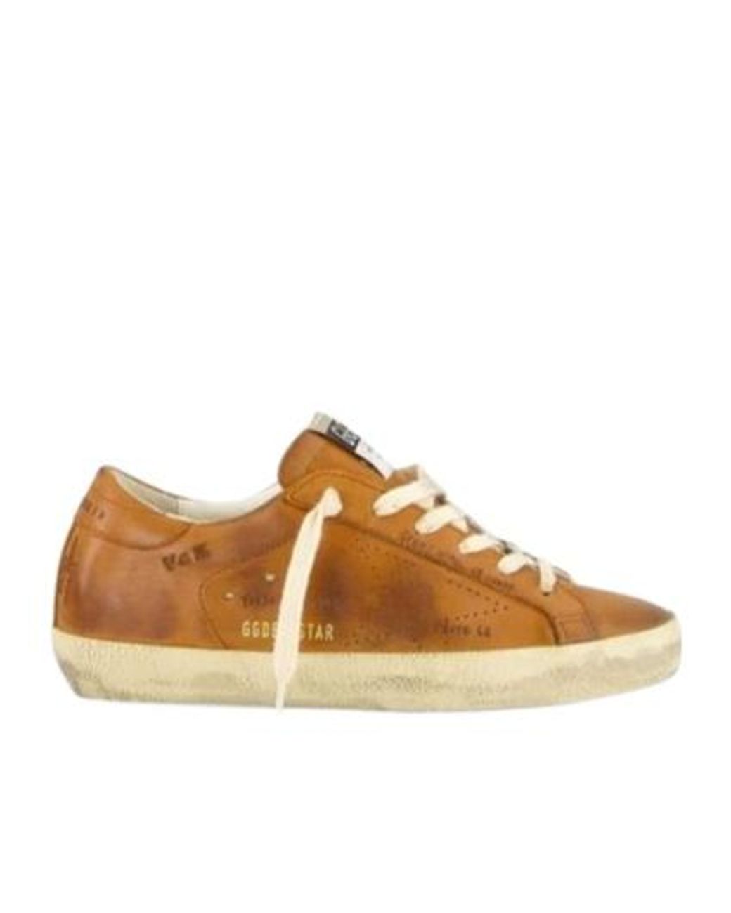 Golden Goose Deluxe Brand Brown Super-Star Low-Top Sneakers