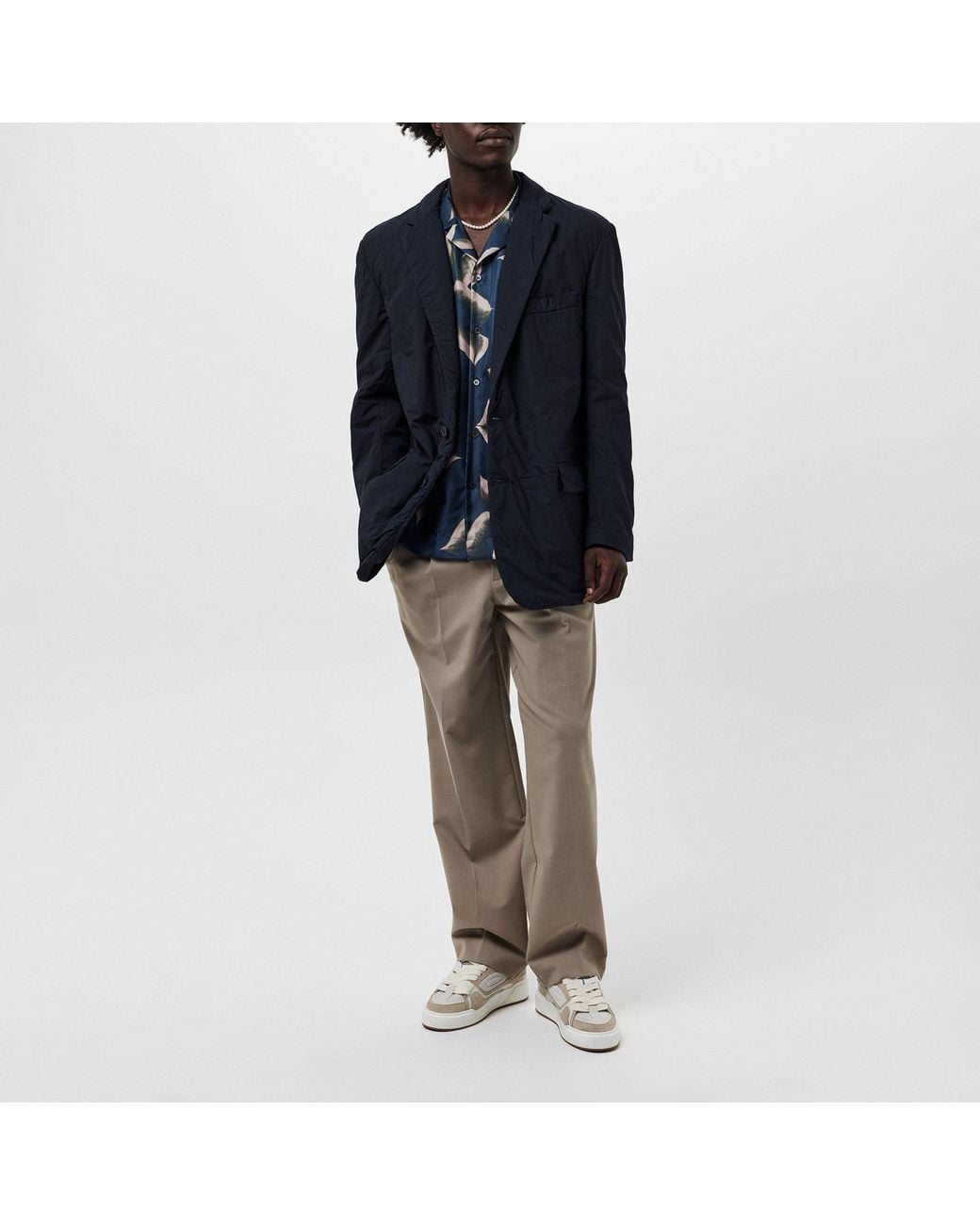 Dries Van Noten Blue Lightweight Quilted Blazer-Style Jacket for men