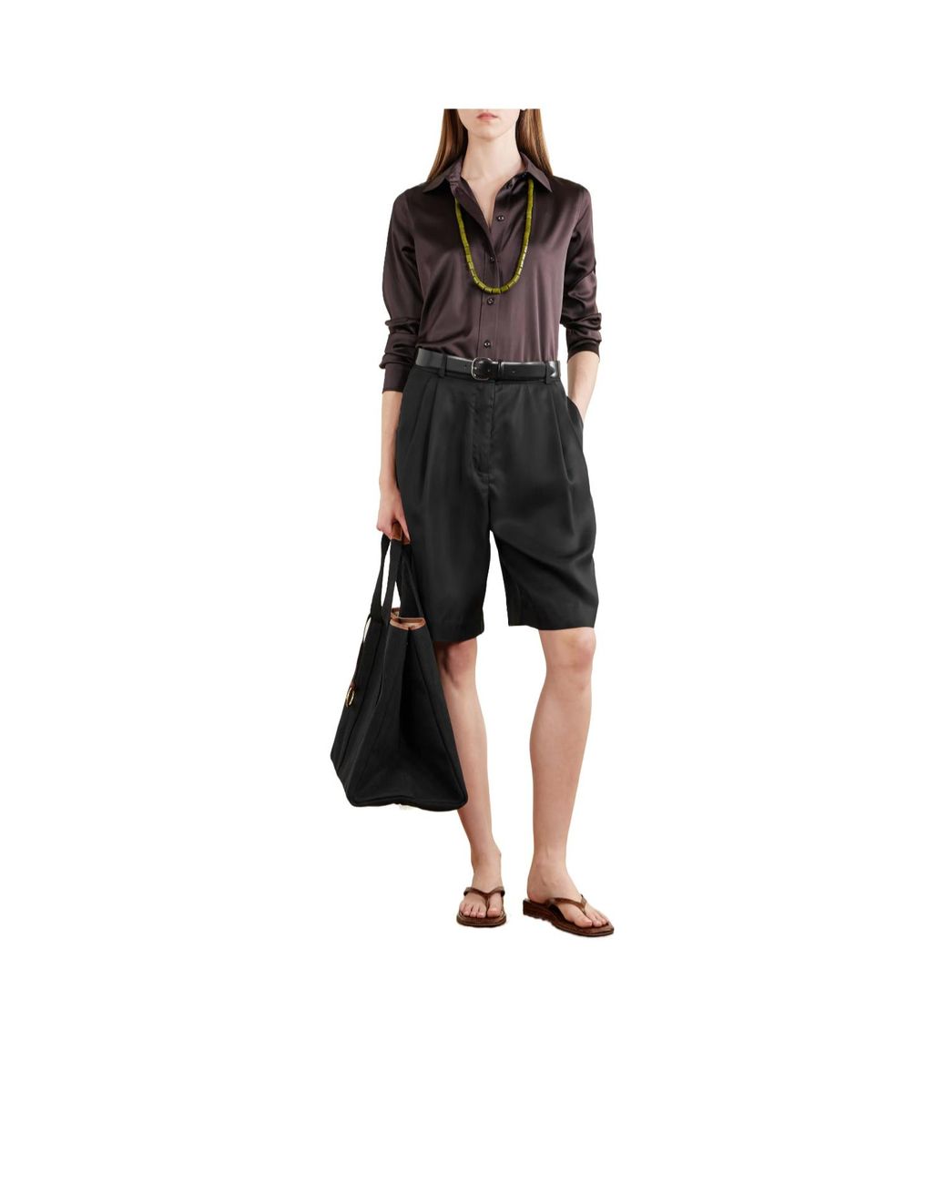 Rue de Verneuil Black Canvas Tote Bag