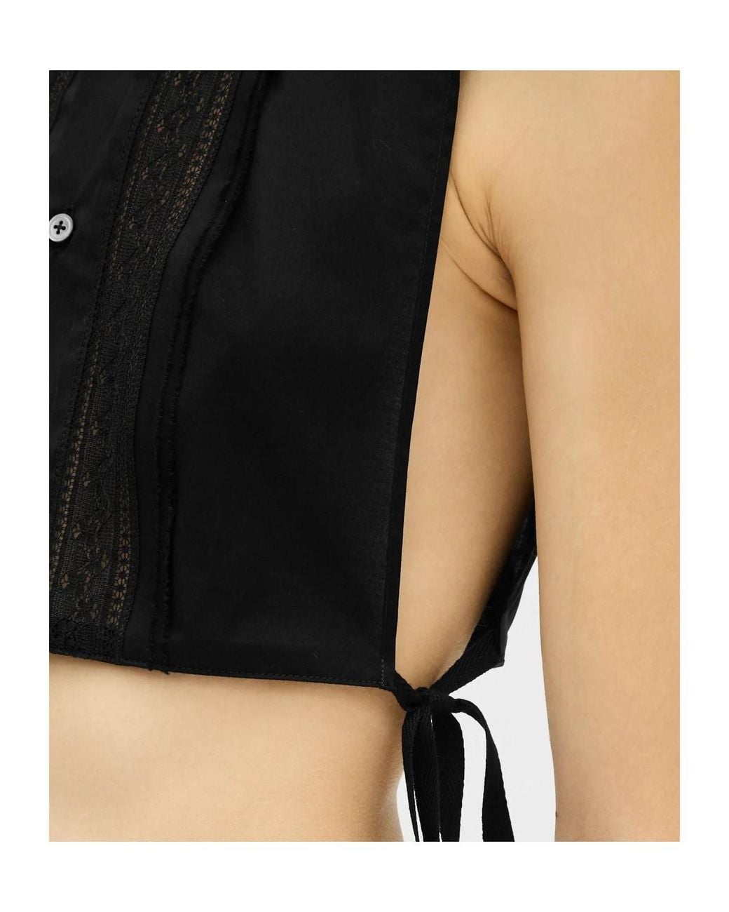 Ann Demeulemeester Black Sleeveless Vest