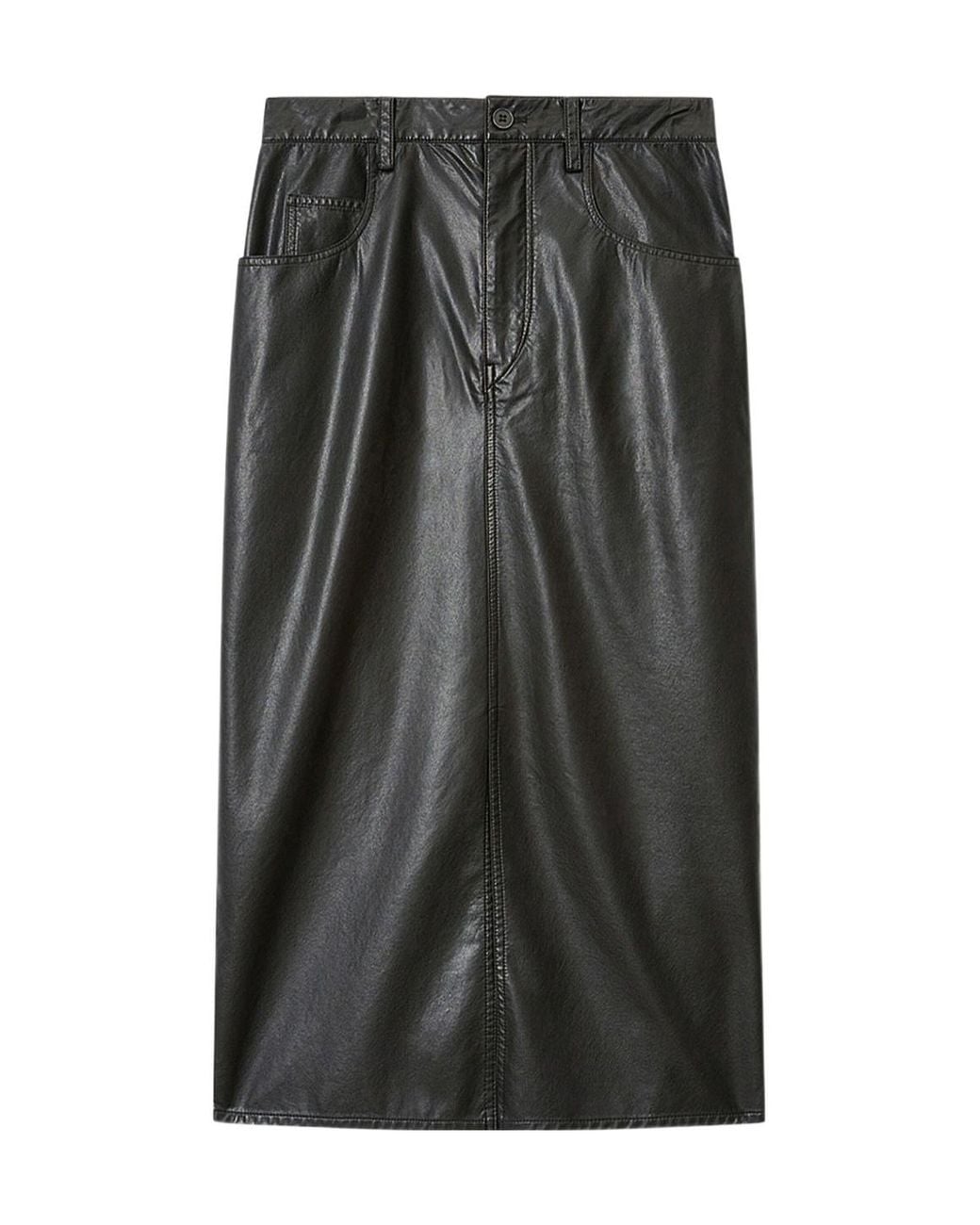 Isabel Marant Black Isabel Marant Étoile Nilauria Faux Leather Skirt