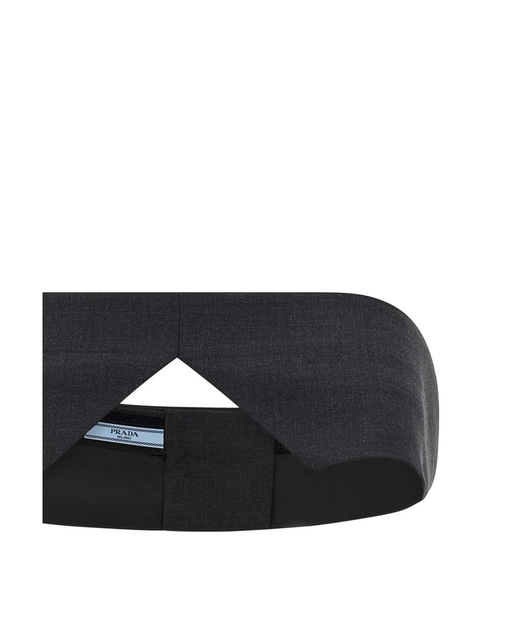 Prada Black Buttoned Wide Belt