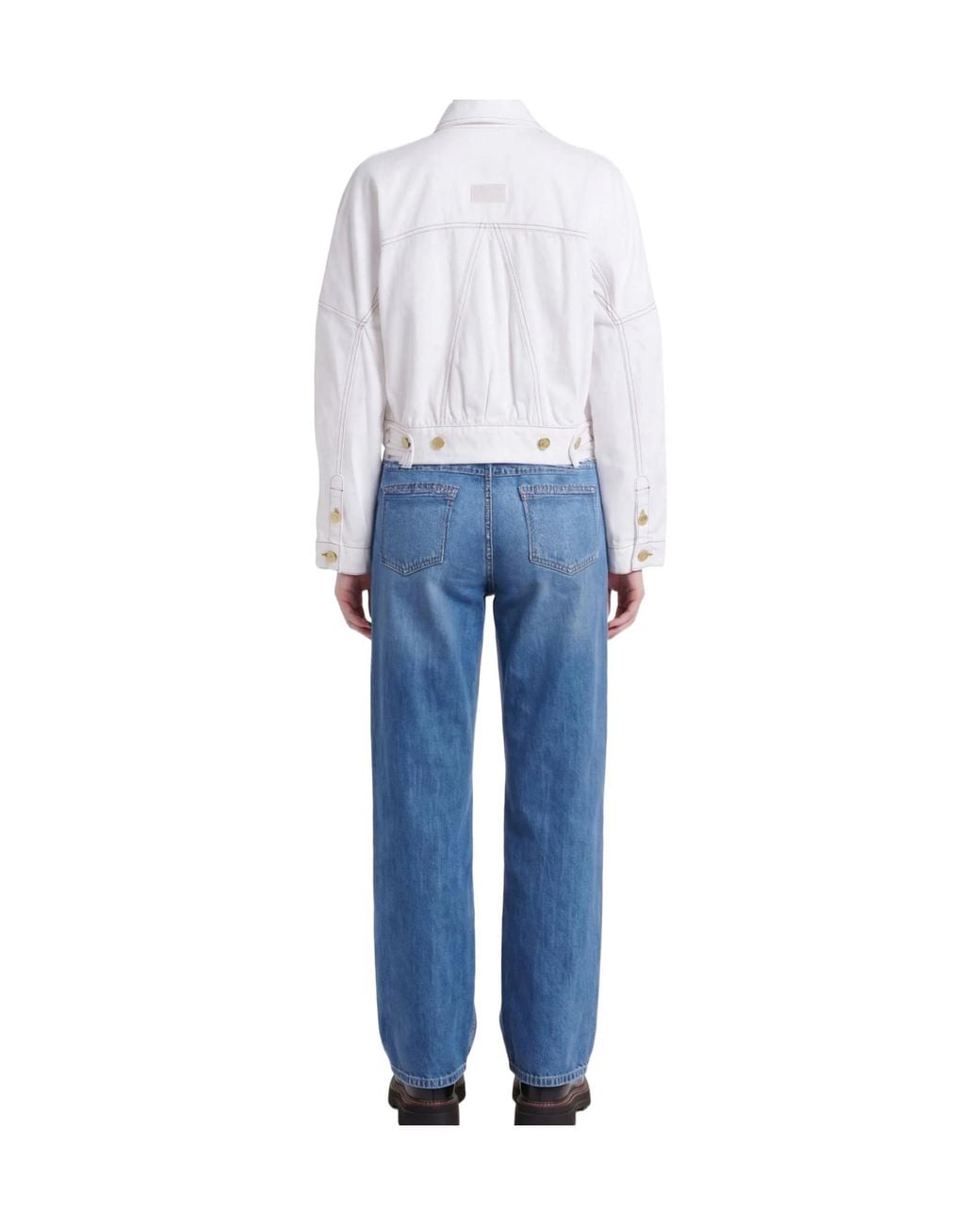 Ganni White Denim Jackets