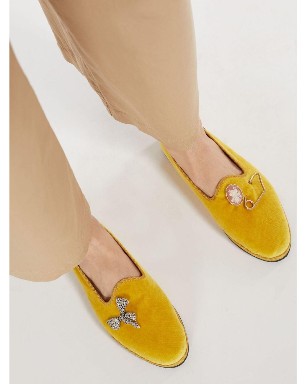 Weekend by Maxmara Yellow Logo Love Shoes