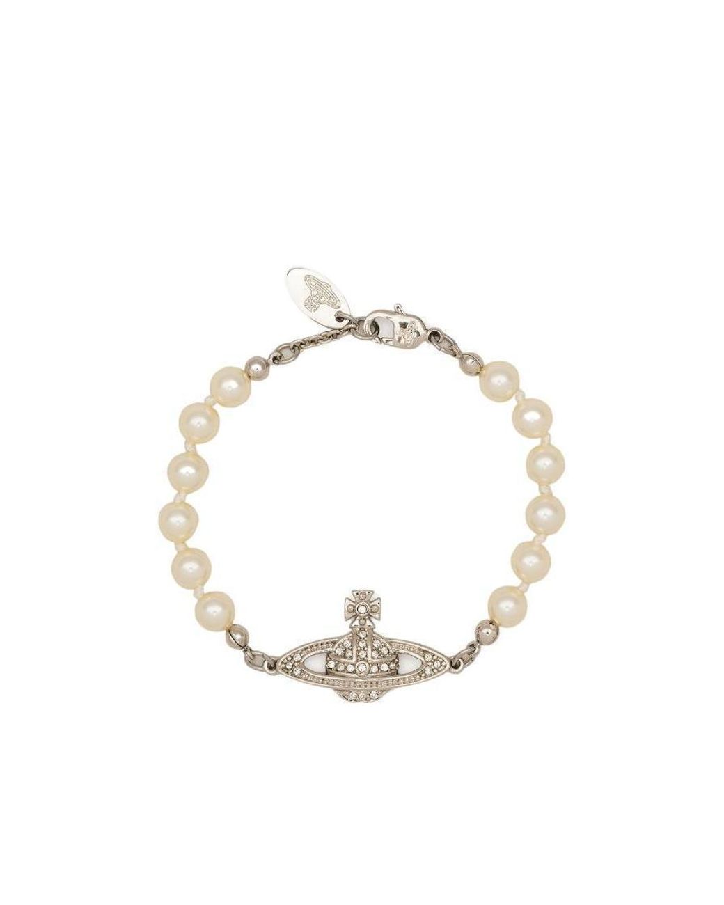 Vivienne Westwood Metallic Orb Faux-Pearl Bracelet