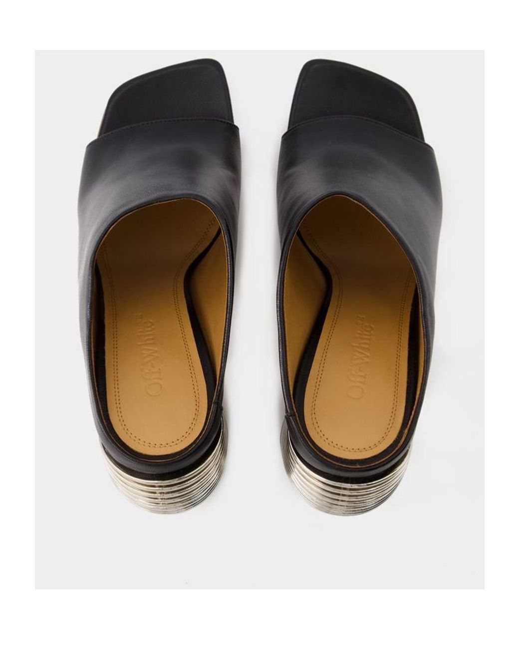 Off-White c/o Virgil Abloh Black Open-Toed High-Heeled Sandals