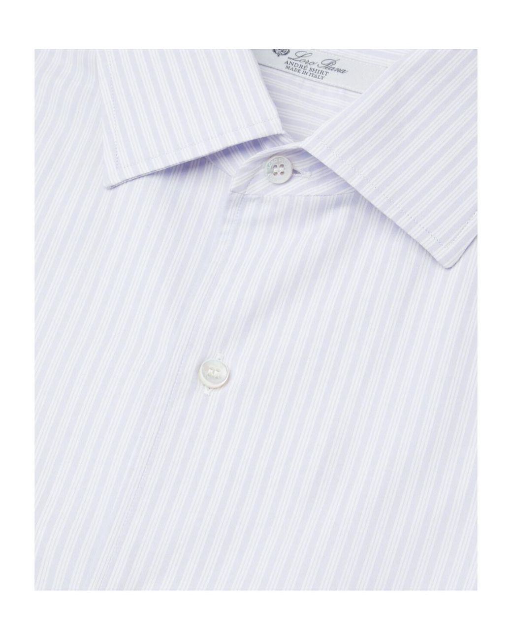 Loro Piana White Striped Shirt for men