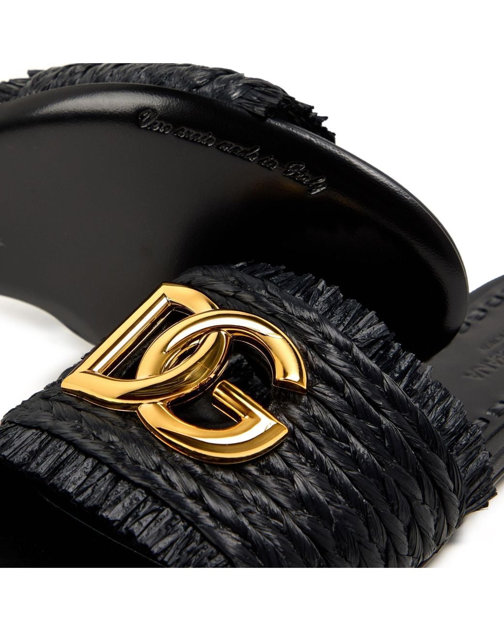 Dolce & Gabbana Black Solid Flat Shoes