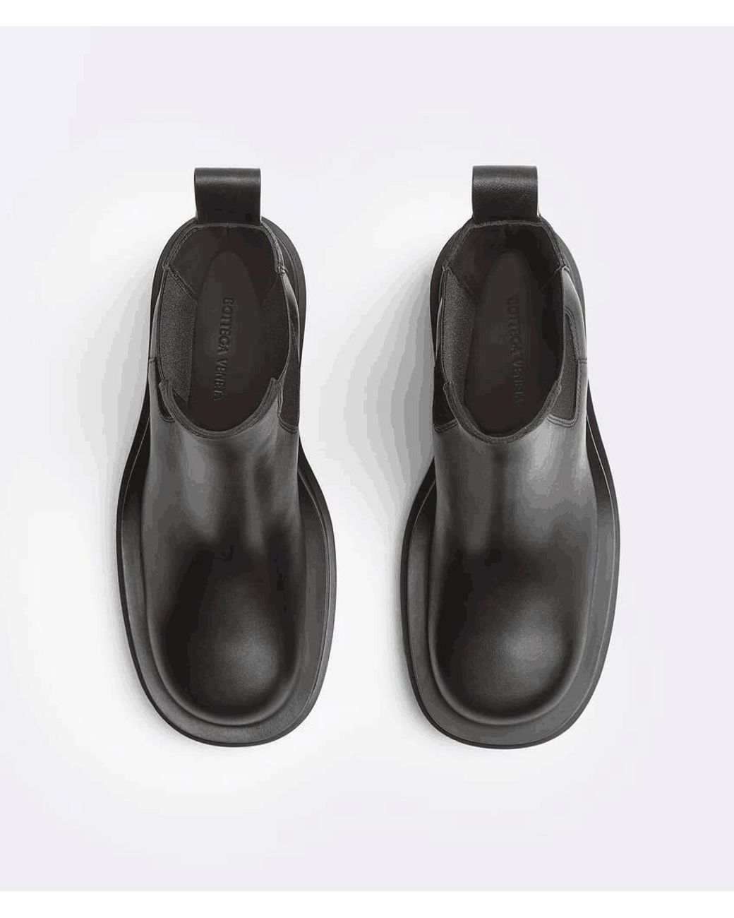 Bottega Veneta Black Slip-On Chelsea Boots