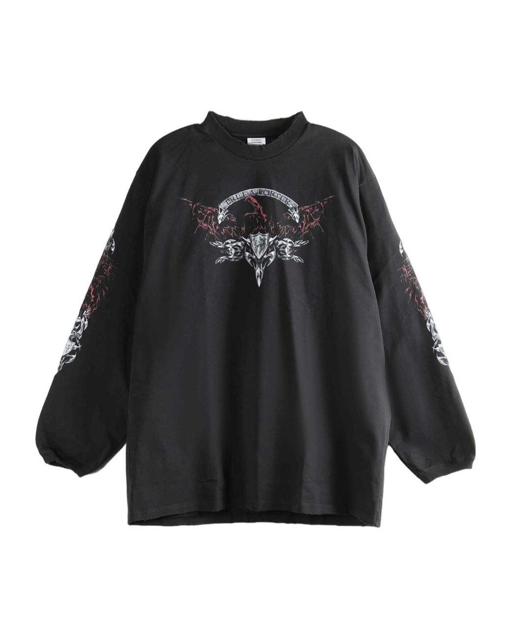 Vetements Black Graphic Sweatshirt for men