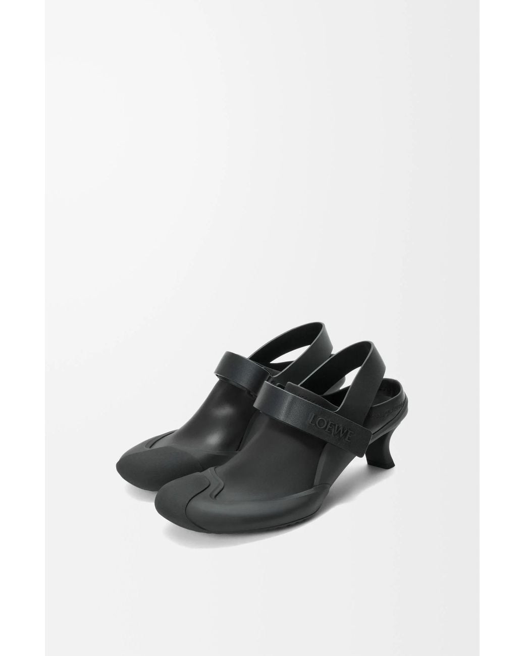 Loewe Black Dive Slingback Pumps