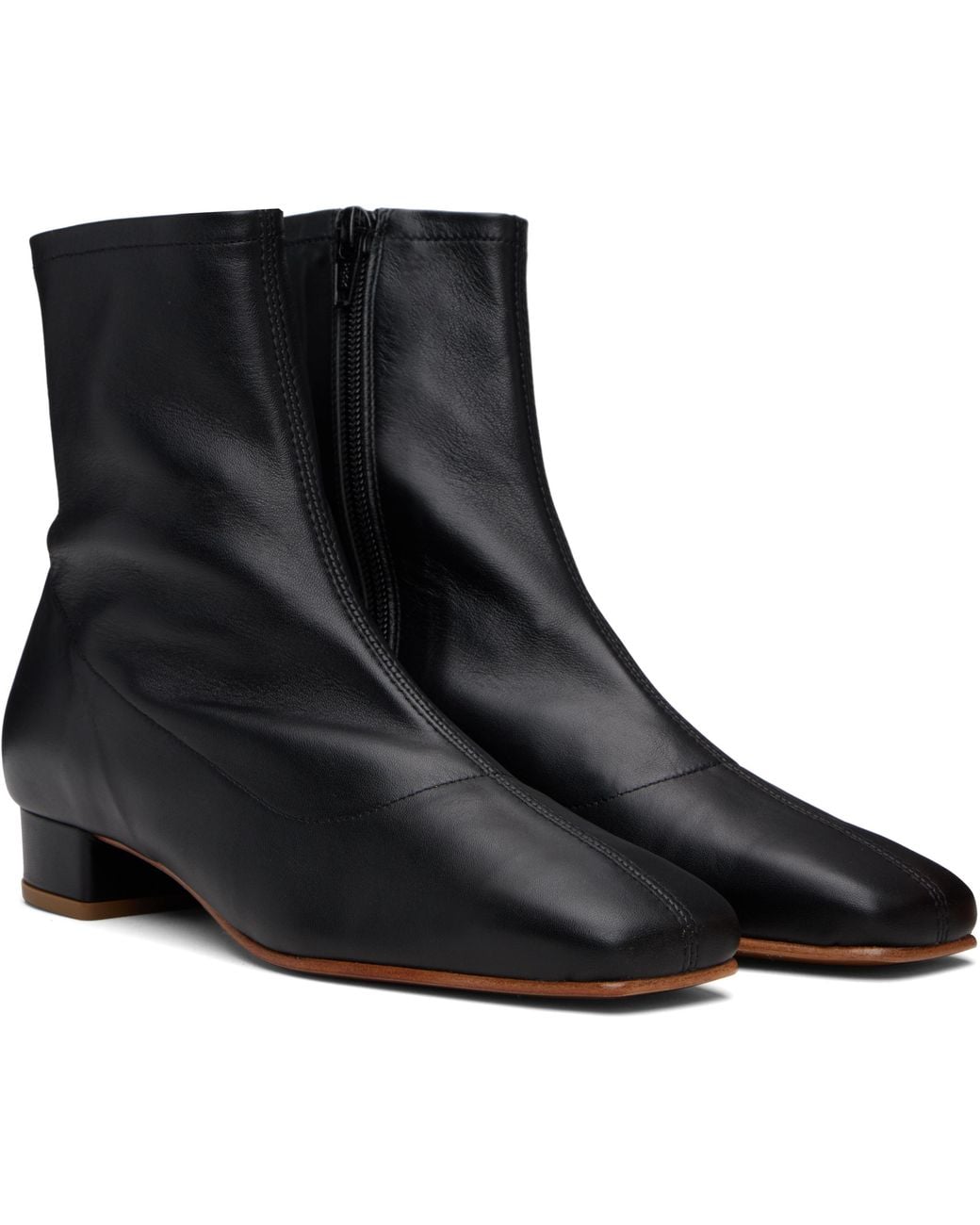 By Far Black Este Ankle Boots