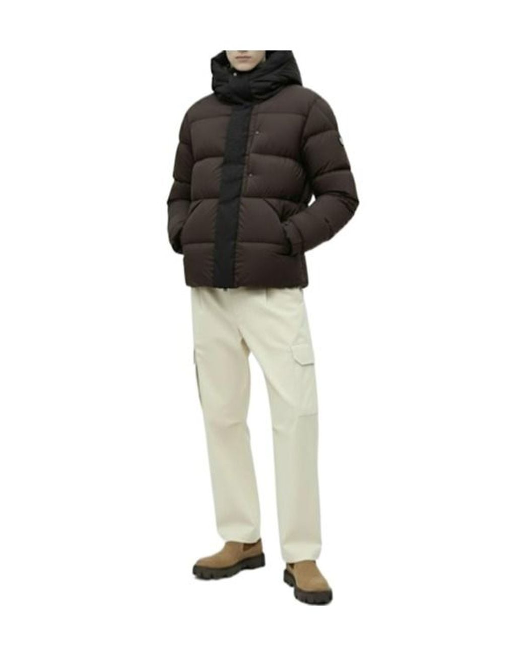 Moncler Black Madeira Nylon Down Jacket for men
