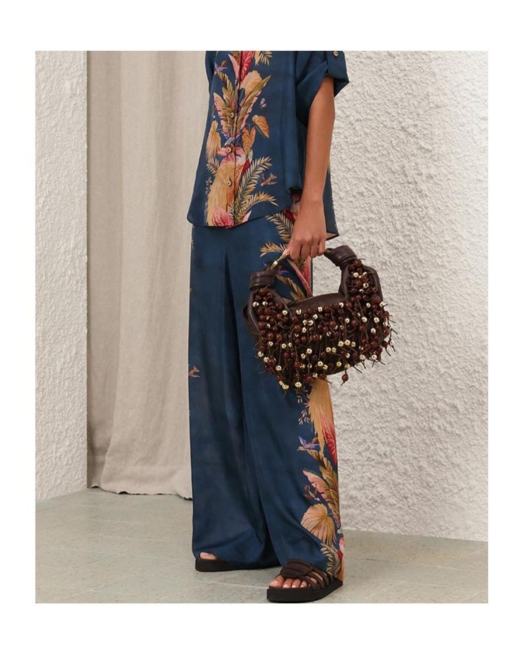 Zimmermann Blue Ascension Relaxed Pant