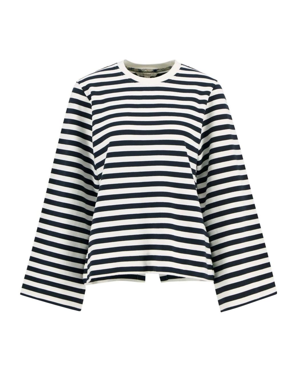Barbour Black Striped Crew Neck Sweatshirt
