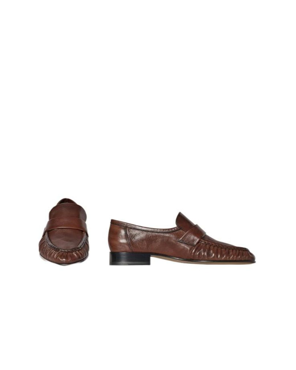 The Row Brown Soft Loafers