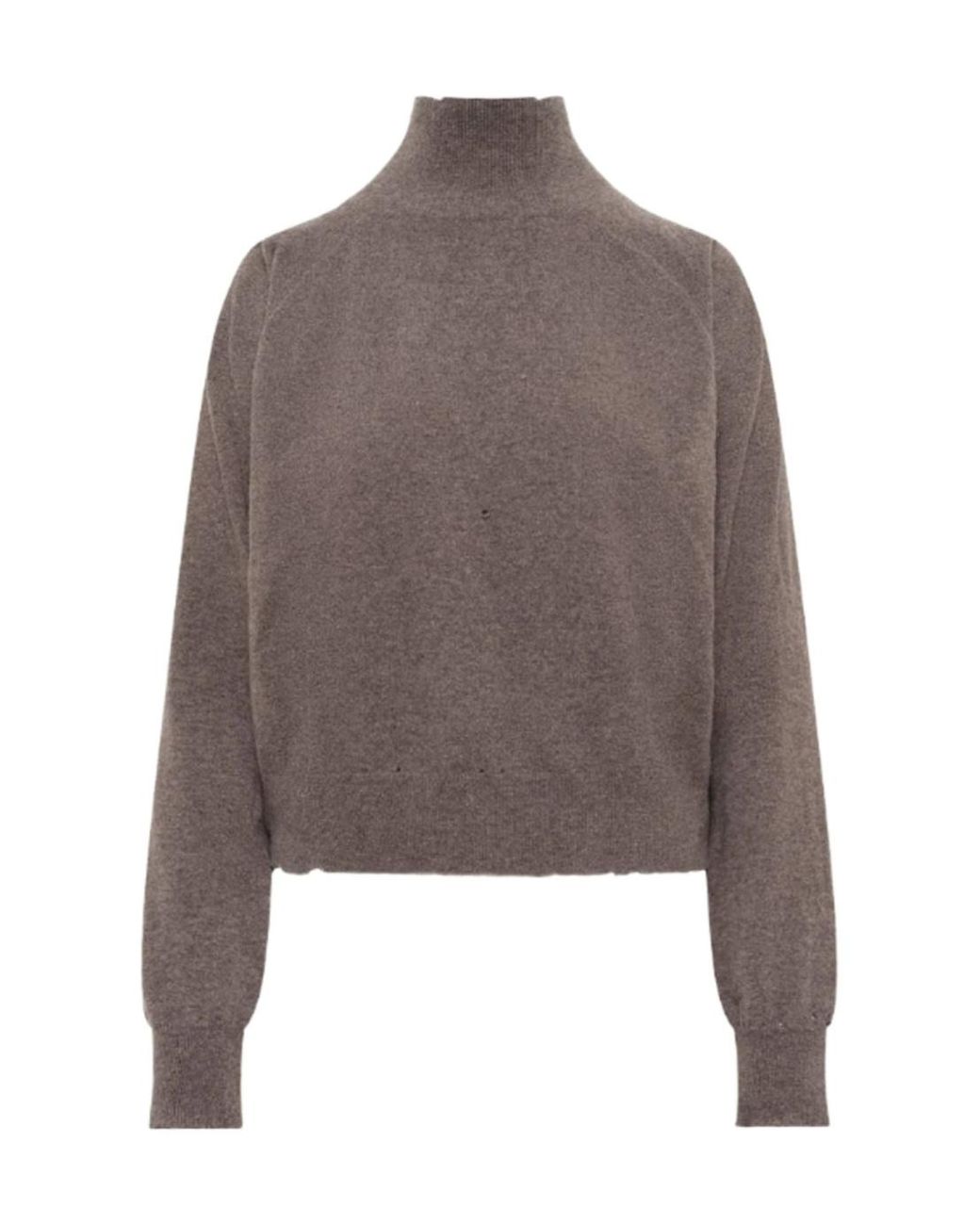 Maison Margiela Brown Turtleneck Knitted Jumper
