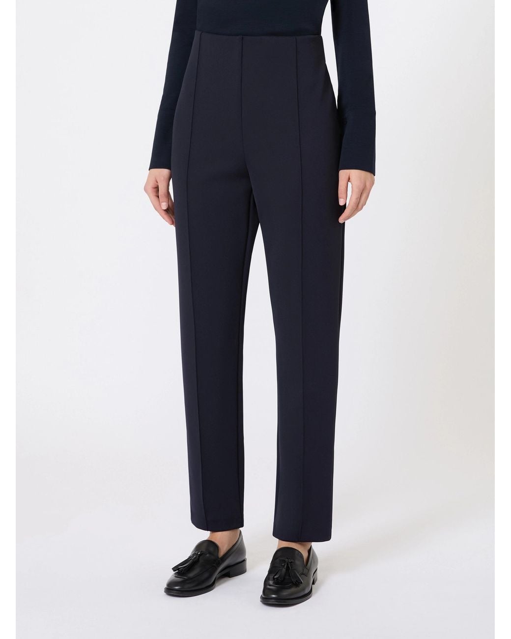 Max Mara Blue Slim Fit Trousers