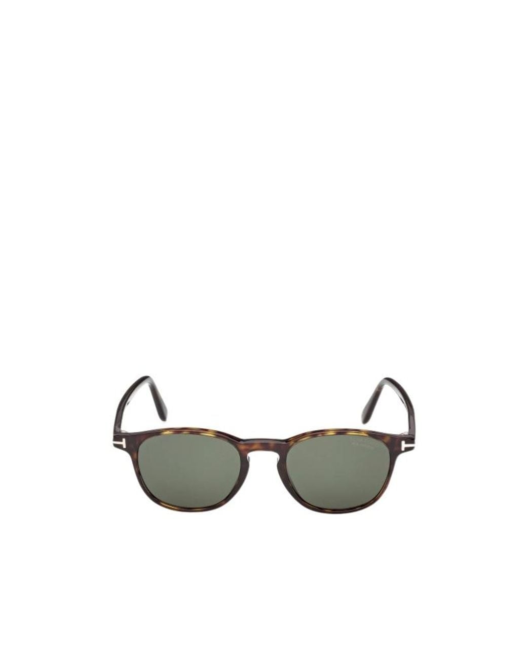 Tom Ford Metallic Eyewear Holt Round Frame Sunglasses for men