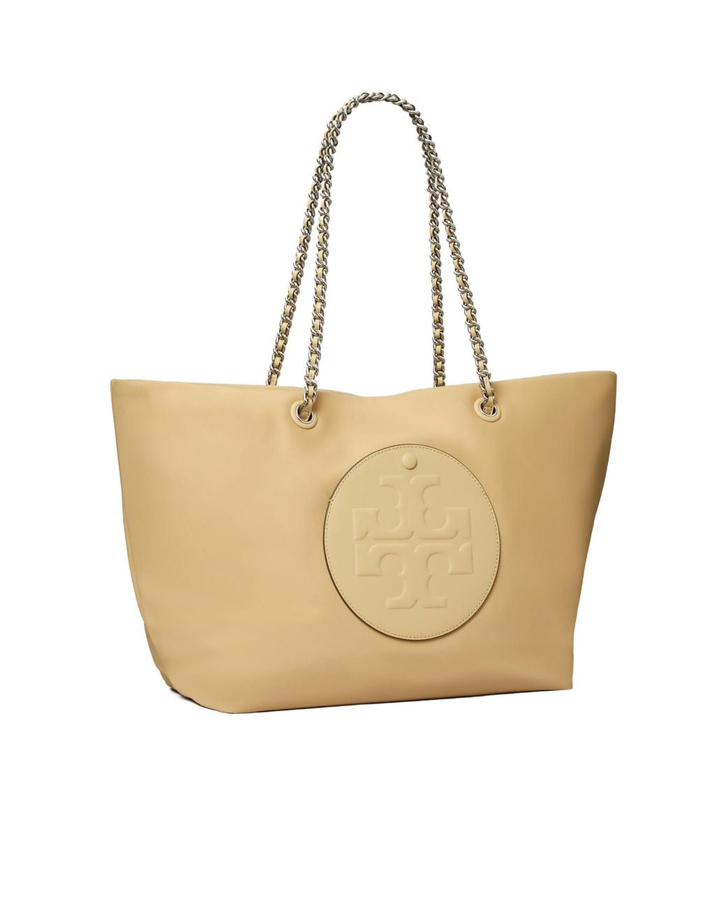 Tory Burch Natural Ella Chain Tote Bag