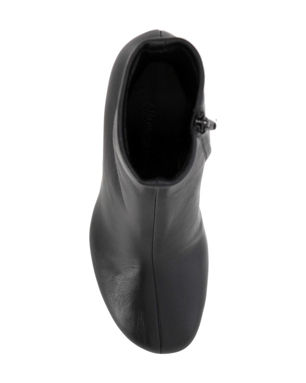 Jacquemus Black Sculpted Heel Ankle Boots