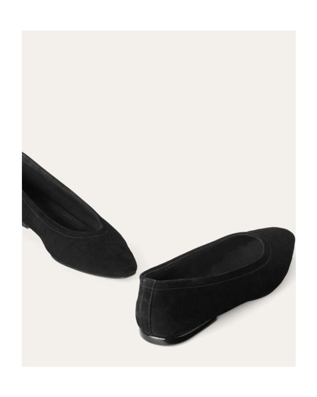Loro Piana Black Primula Round Toe Slip-On Flats