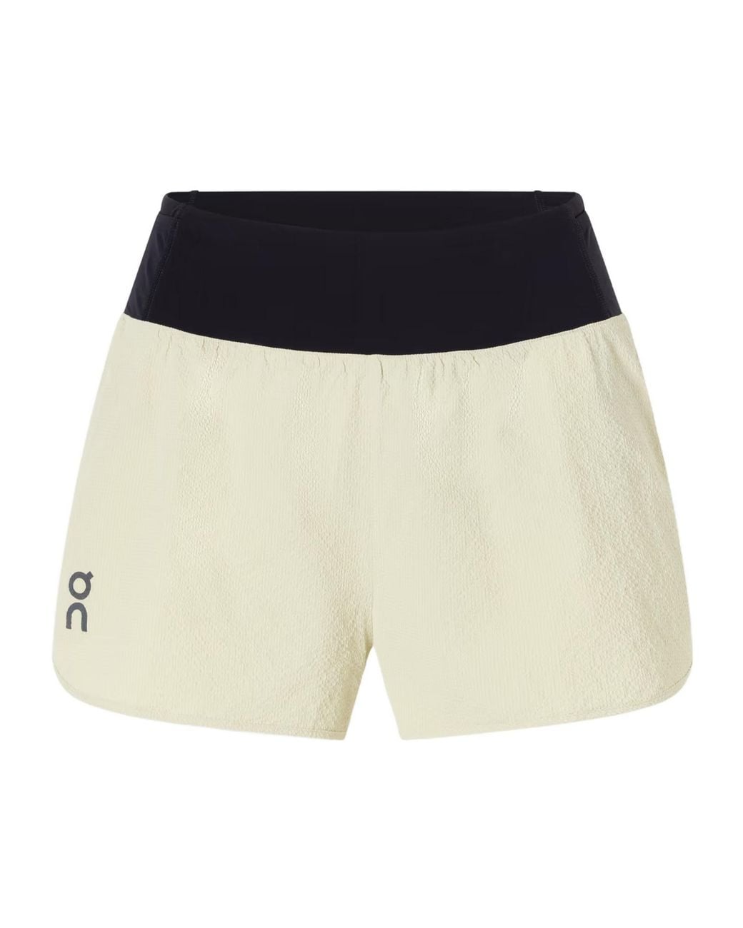 On Shoes White Logo-Print Elasticated-Waistband Shorts