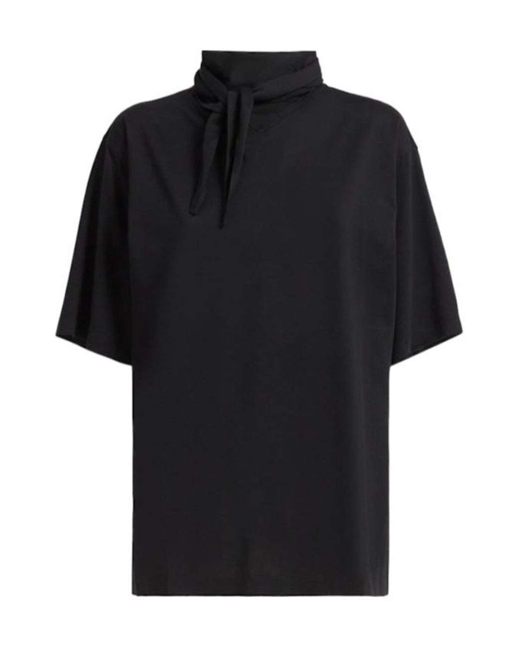 Lemaire Black T-Shirt W/ Scarf