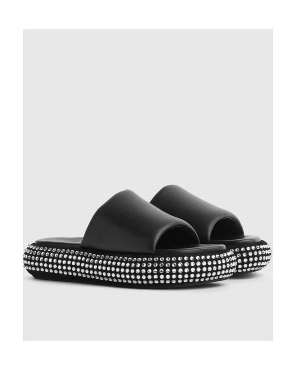 J.W. Anderson Black Jw Anderson Embellished Open-Toe Slides