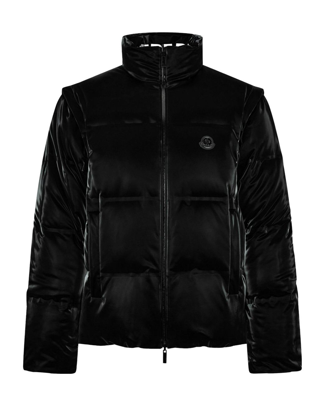 Moncler White Throttle Reversible Down Short Puffer Jacket for men