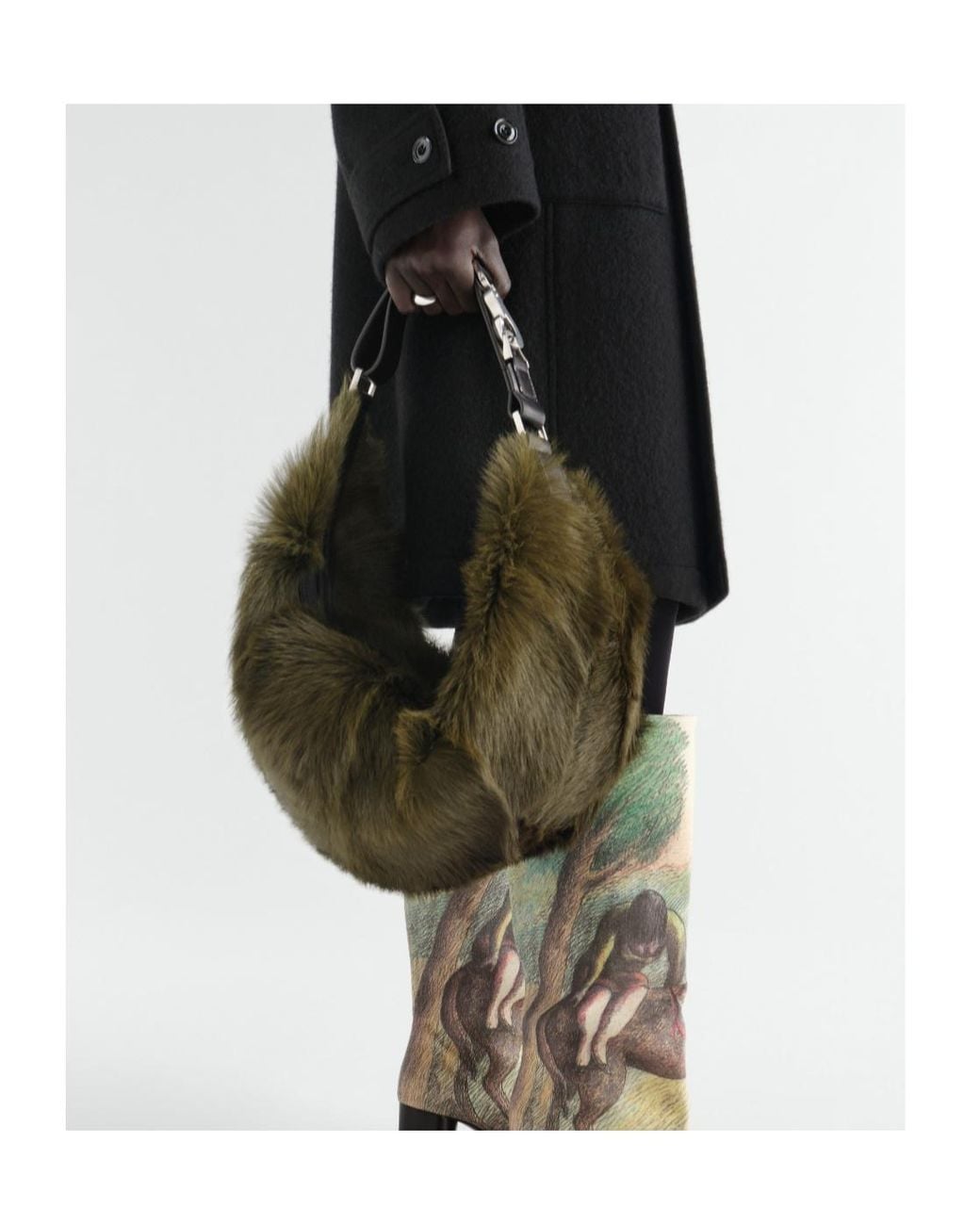 Lemaire Green Quiver Clip Bag