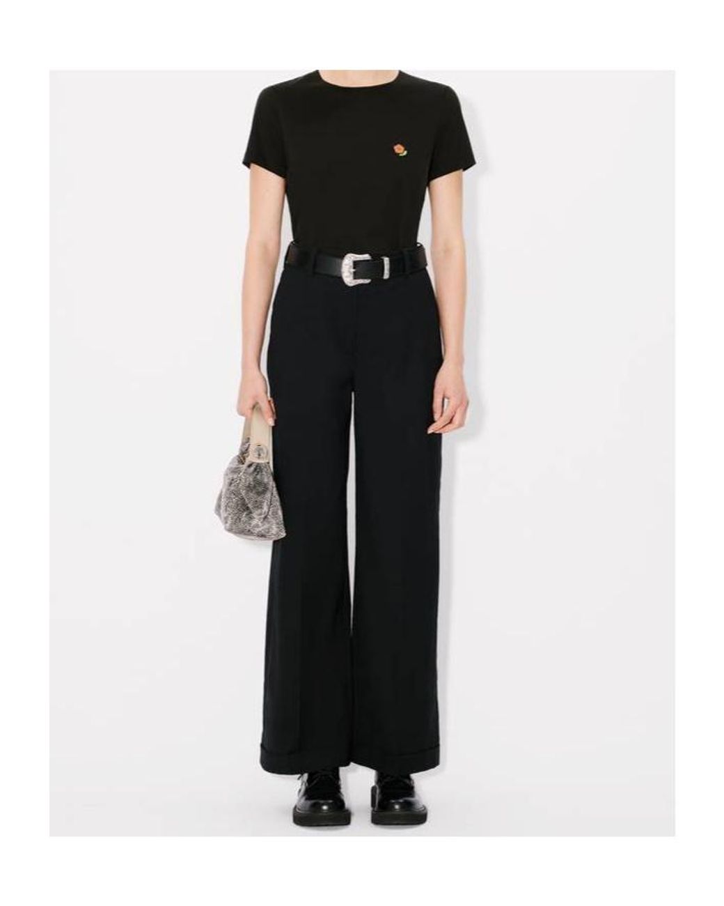 KENZO Black Pop Crewneck Short-Sleeved T-Shirt