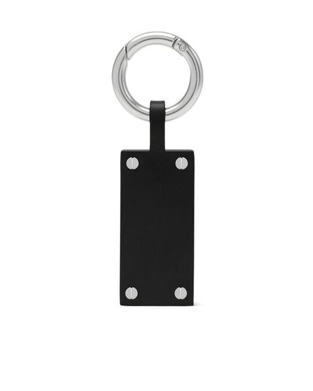 MM6 by Maison Margiela White Pendant Keychain for men
