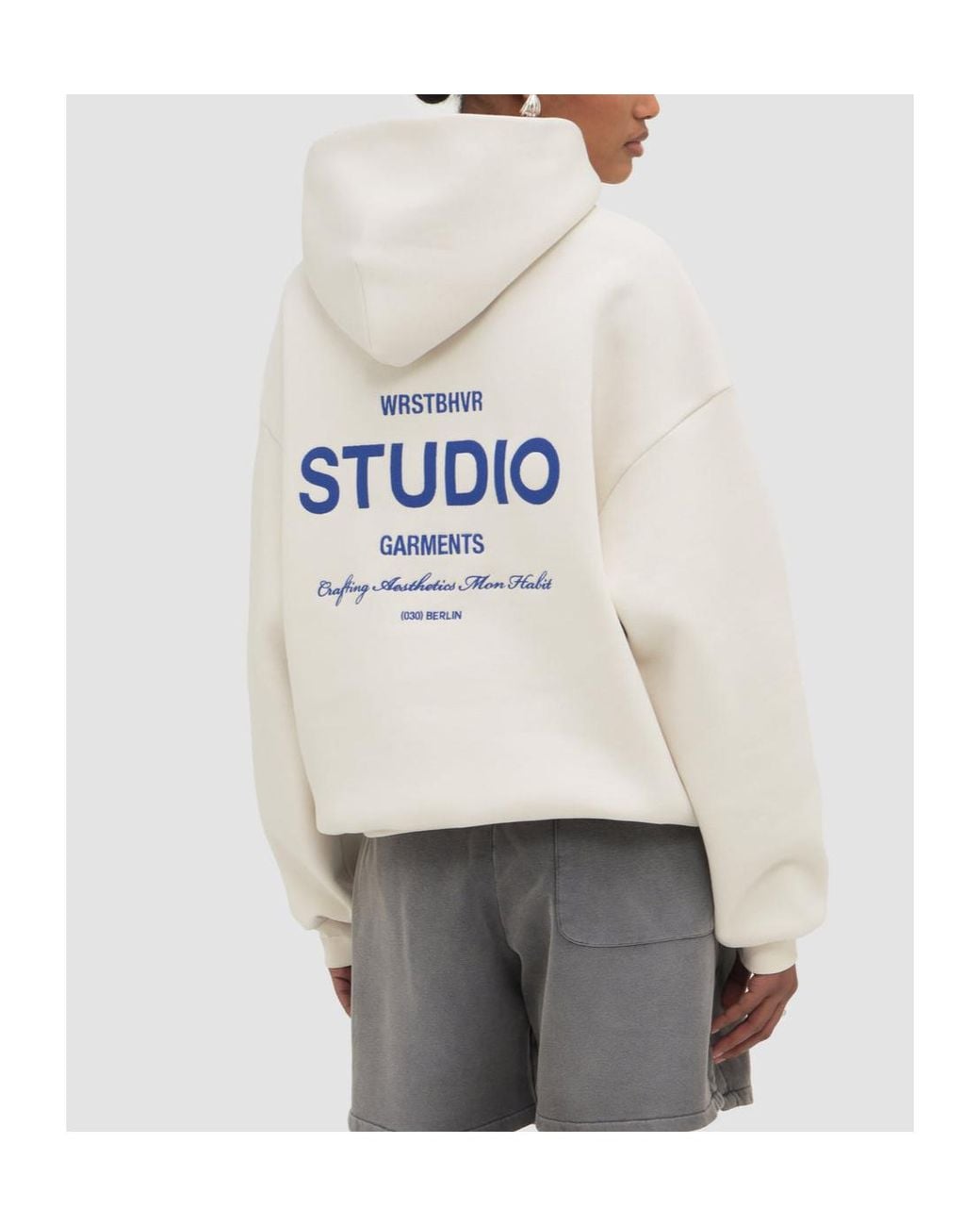 WRSTBHVR White Garm V5 Logo-Print Hoodie for men