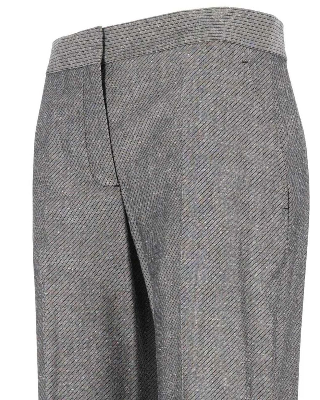 Stella McCartney Gray Straight-Leg Casual Trousers