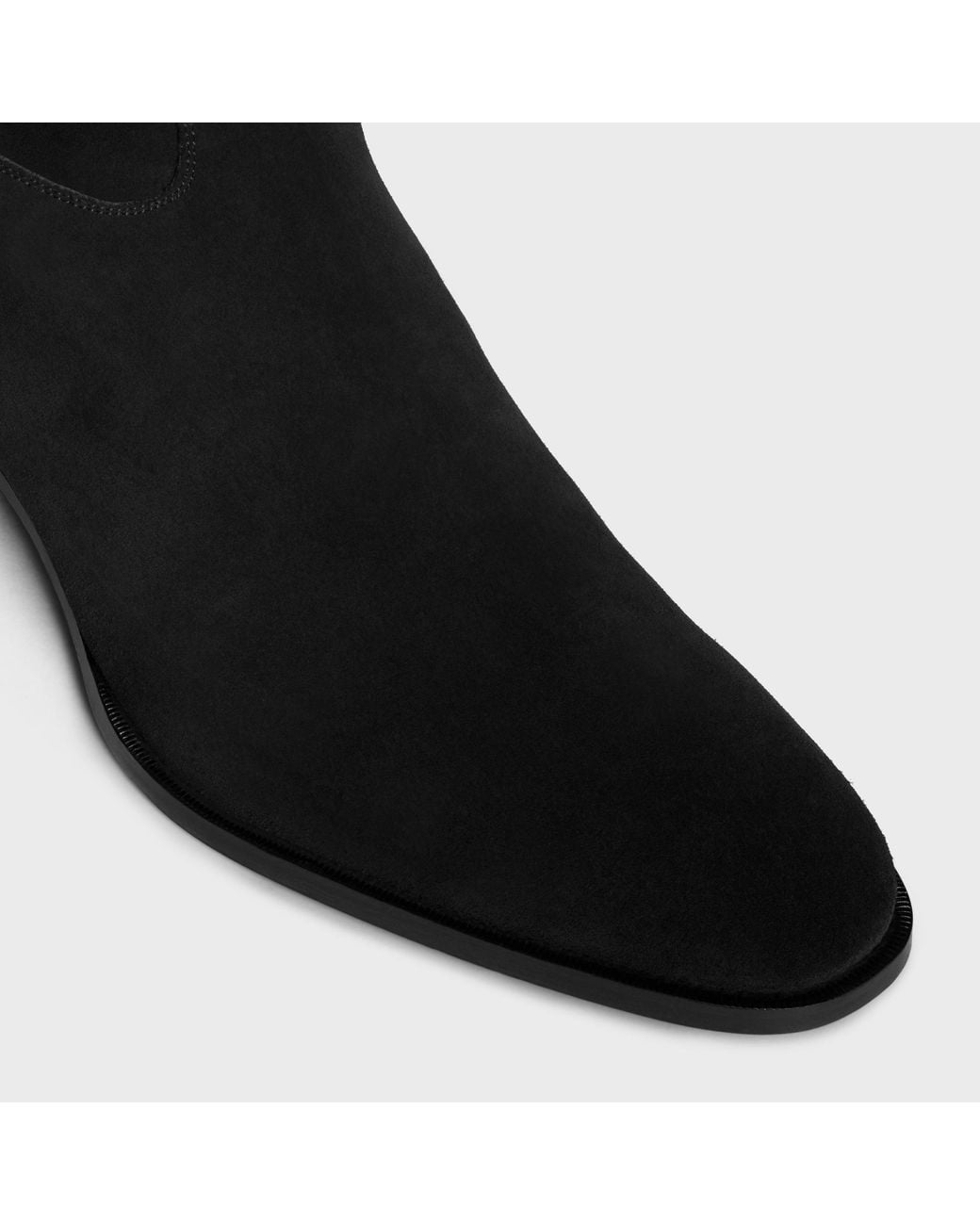 Céline Black Round-Head Short Boots for men