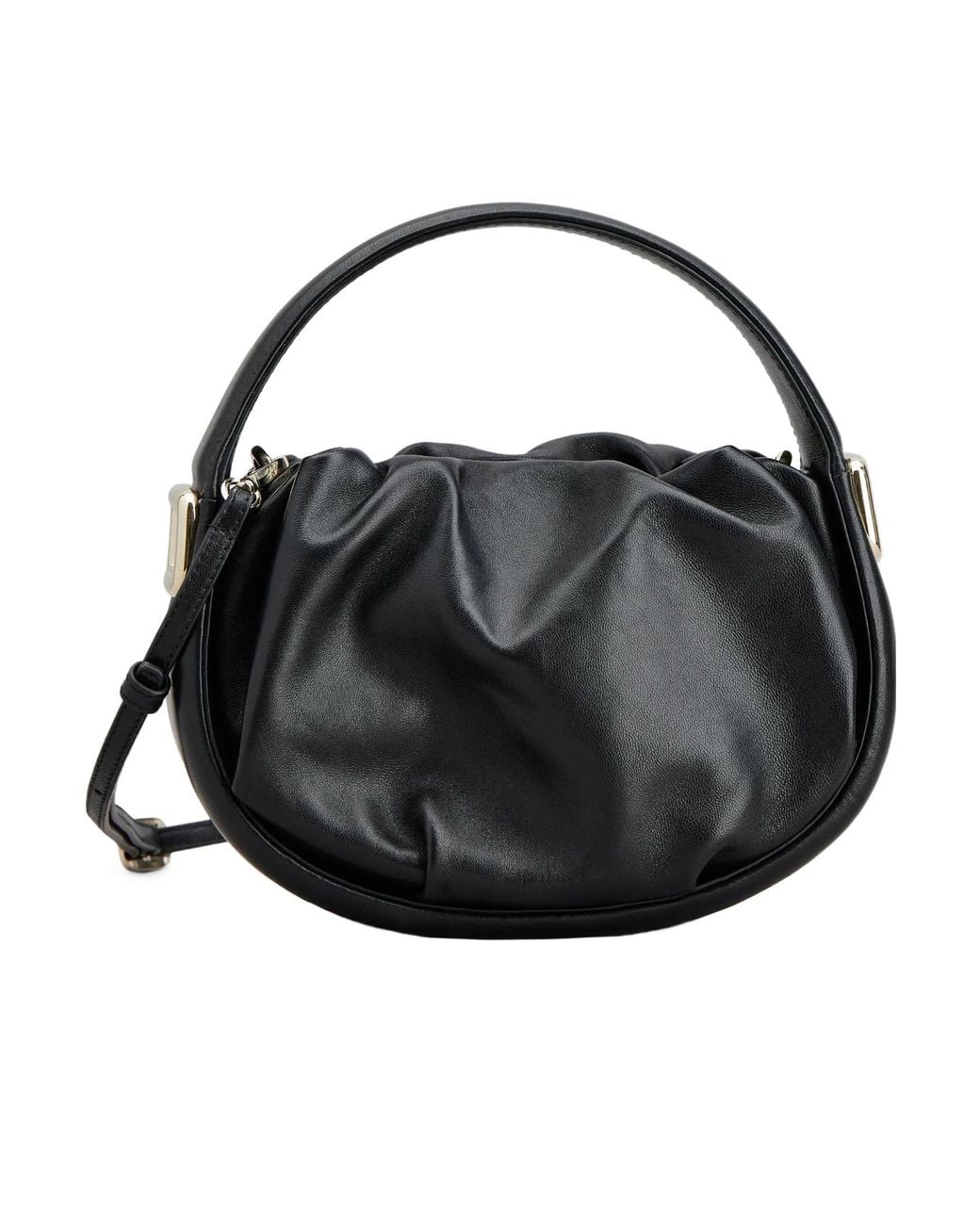 Roger Vivier Black Hobo Viv' Choc Royal Mini Bag