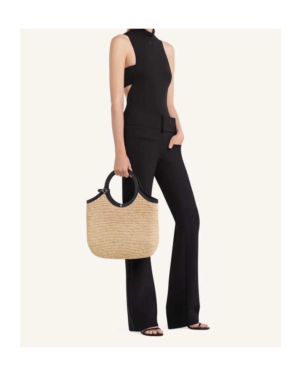 Courreges Natural Holy Tote Bag
