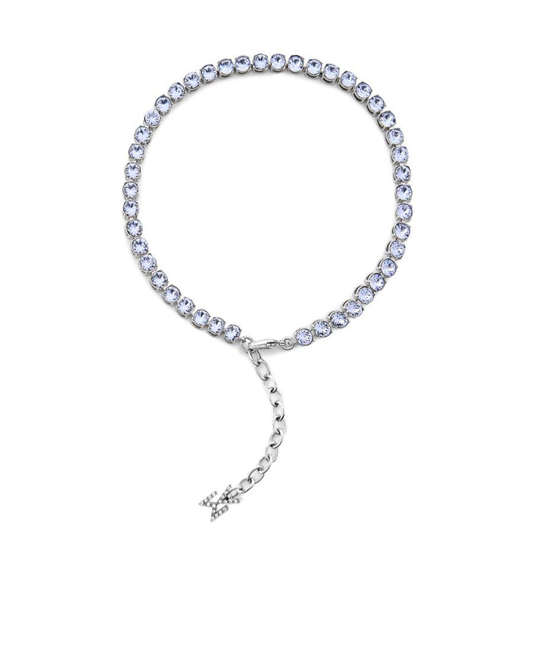 AMINA MUADDI Metallic Crystal Bracelet