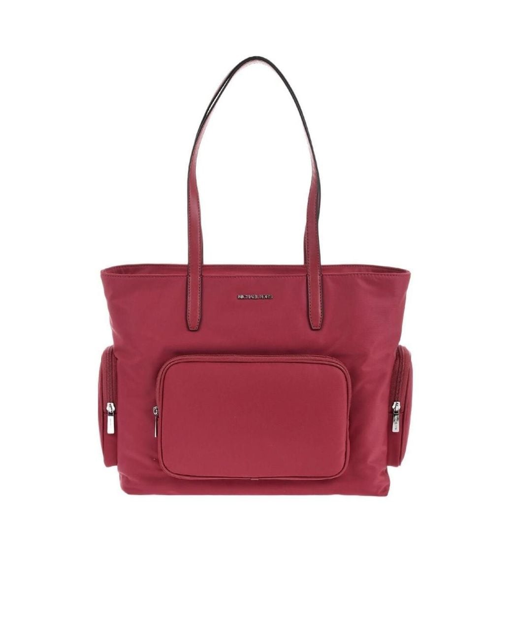 Michael Kors Red Zip-Closure Tote Bag