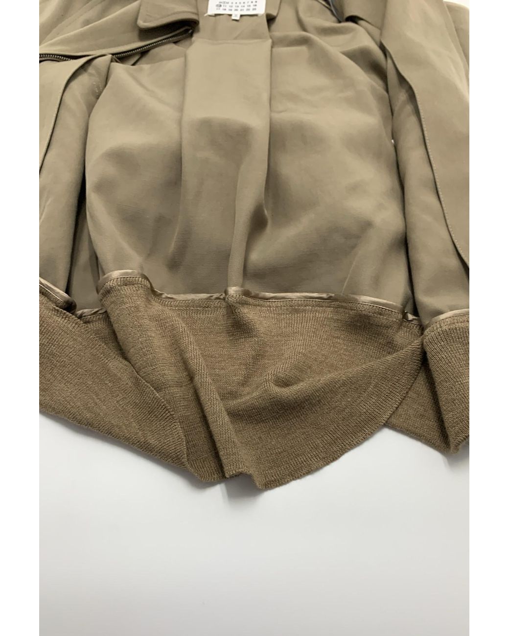 Maison Margiela Natural Zip-Up Bomber Jacket