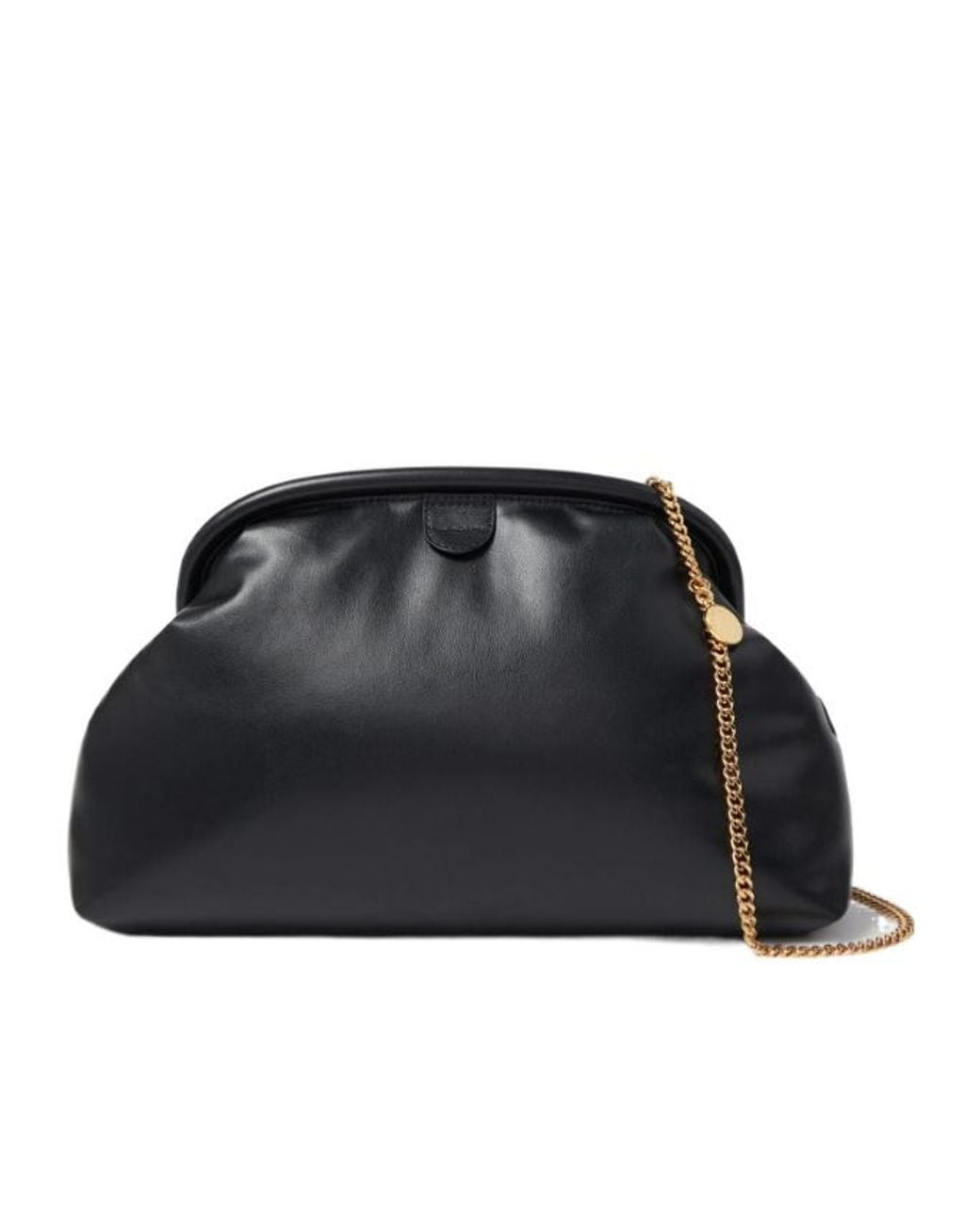 Stella McCartney Black Chain Frame Shoulder Bag