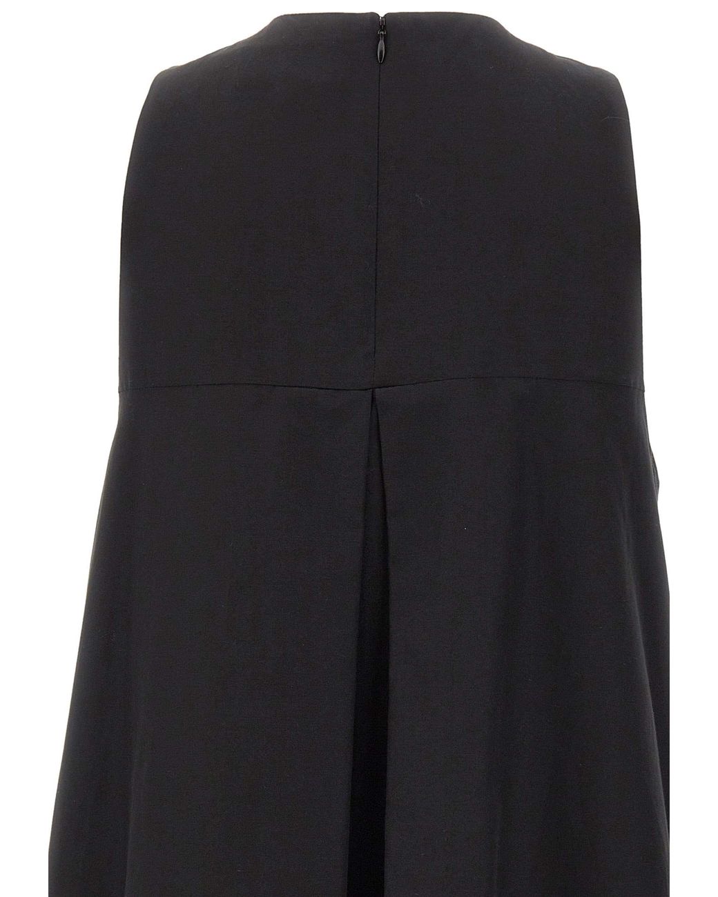 Loulou de Saison Black Liao Flaring Gathered Top