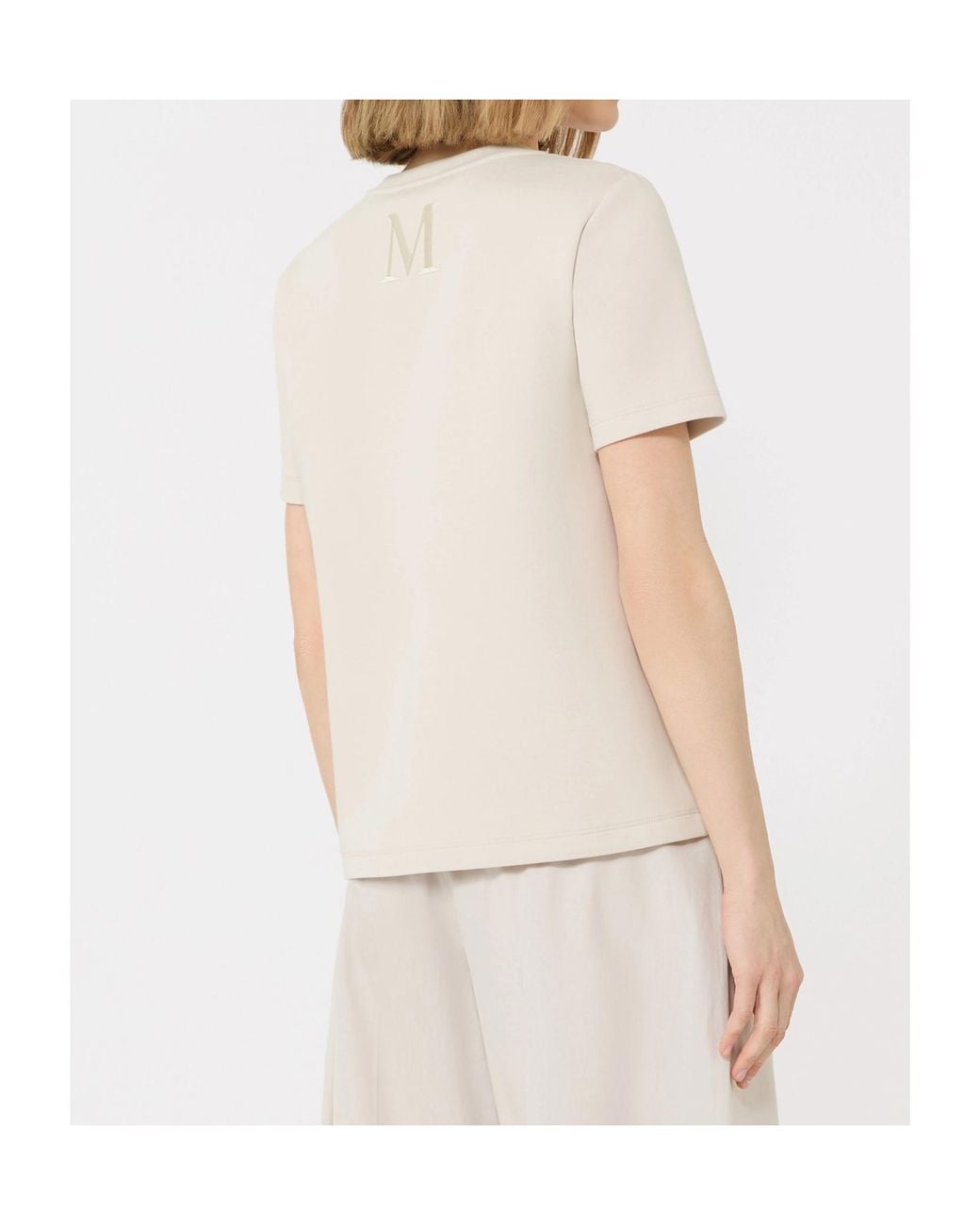Max Mara White Nancy Crewneck T-Shirt
